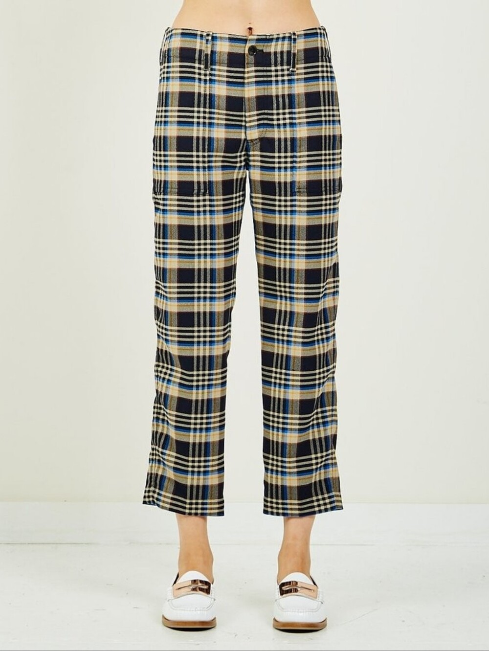 Closed Tony Plaid Pants in Dark Night Size 27